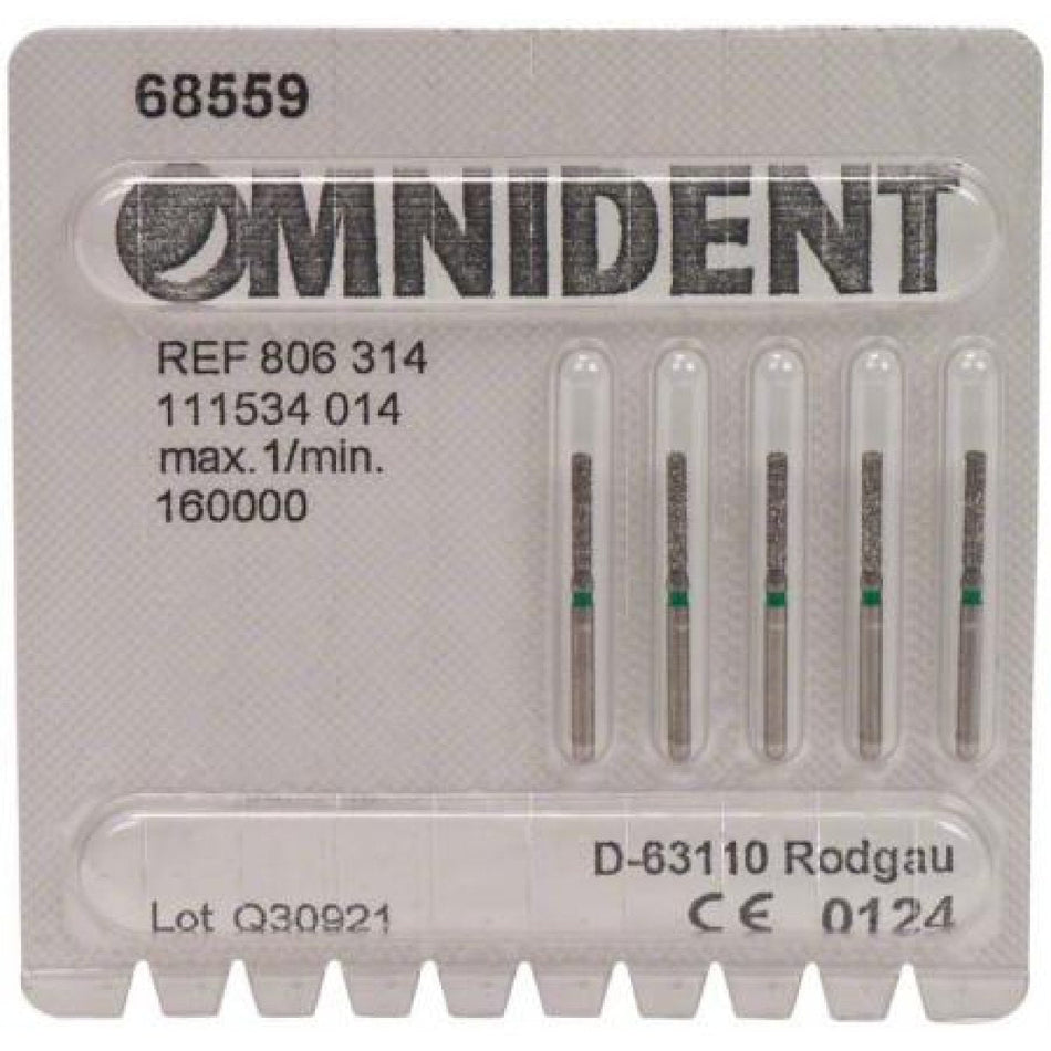 Omni Diamonds 837G Pack of 5 green ISO 014