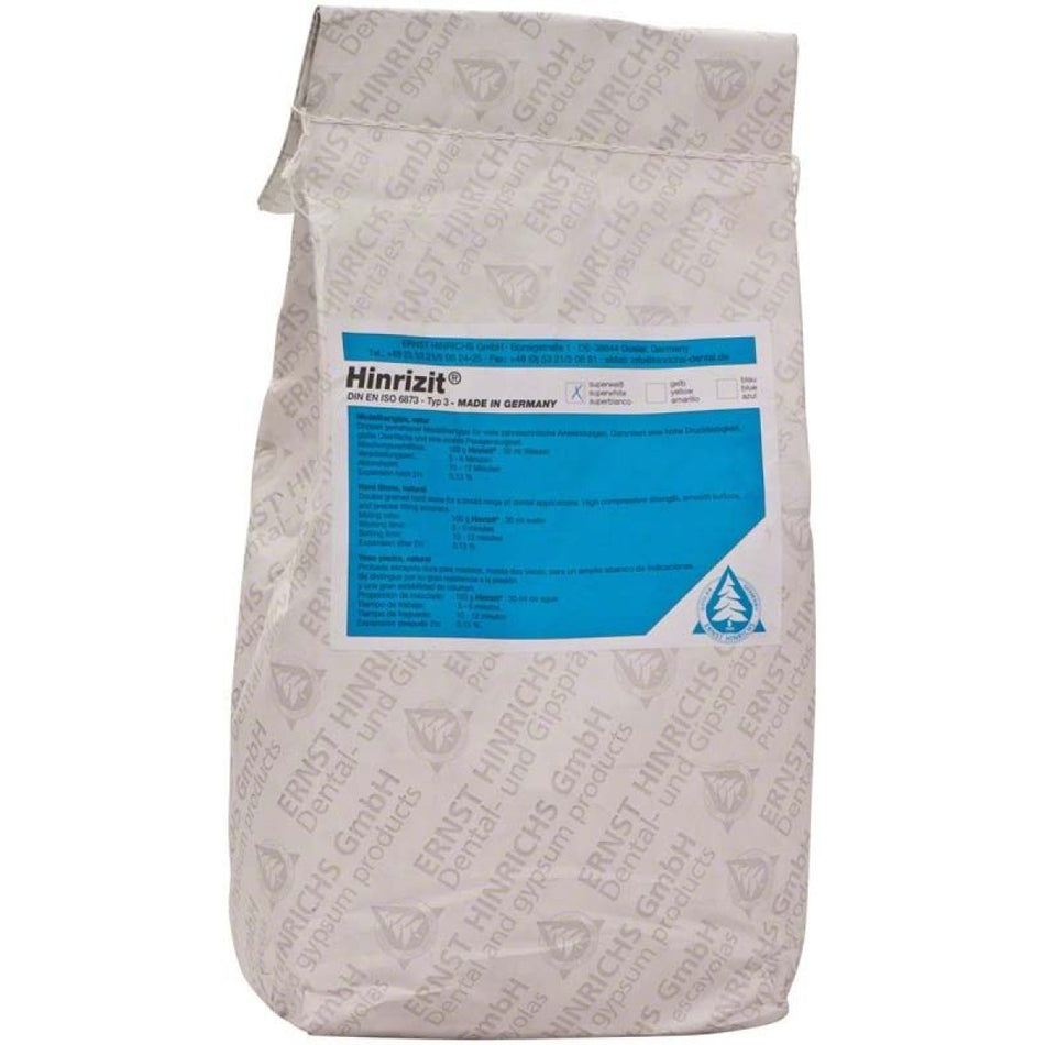 Hinrizit bag 5 kg model hard plaster super white (orthodontic)