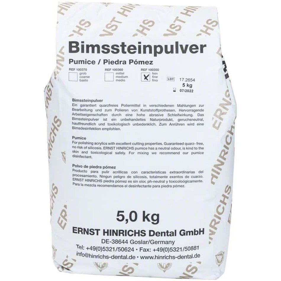 Pumice powder, fine, bag of 5 kg