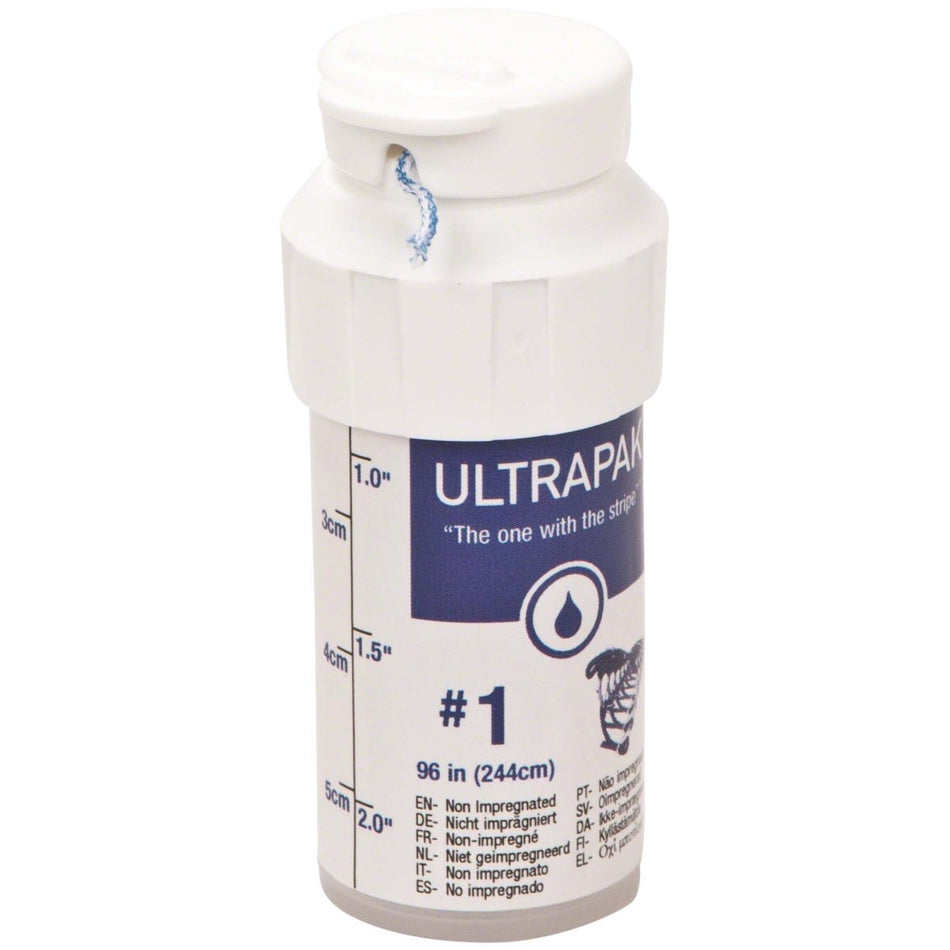 Ultrapak CleanCut, size 1, blue-white, can of 244 cm of thread