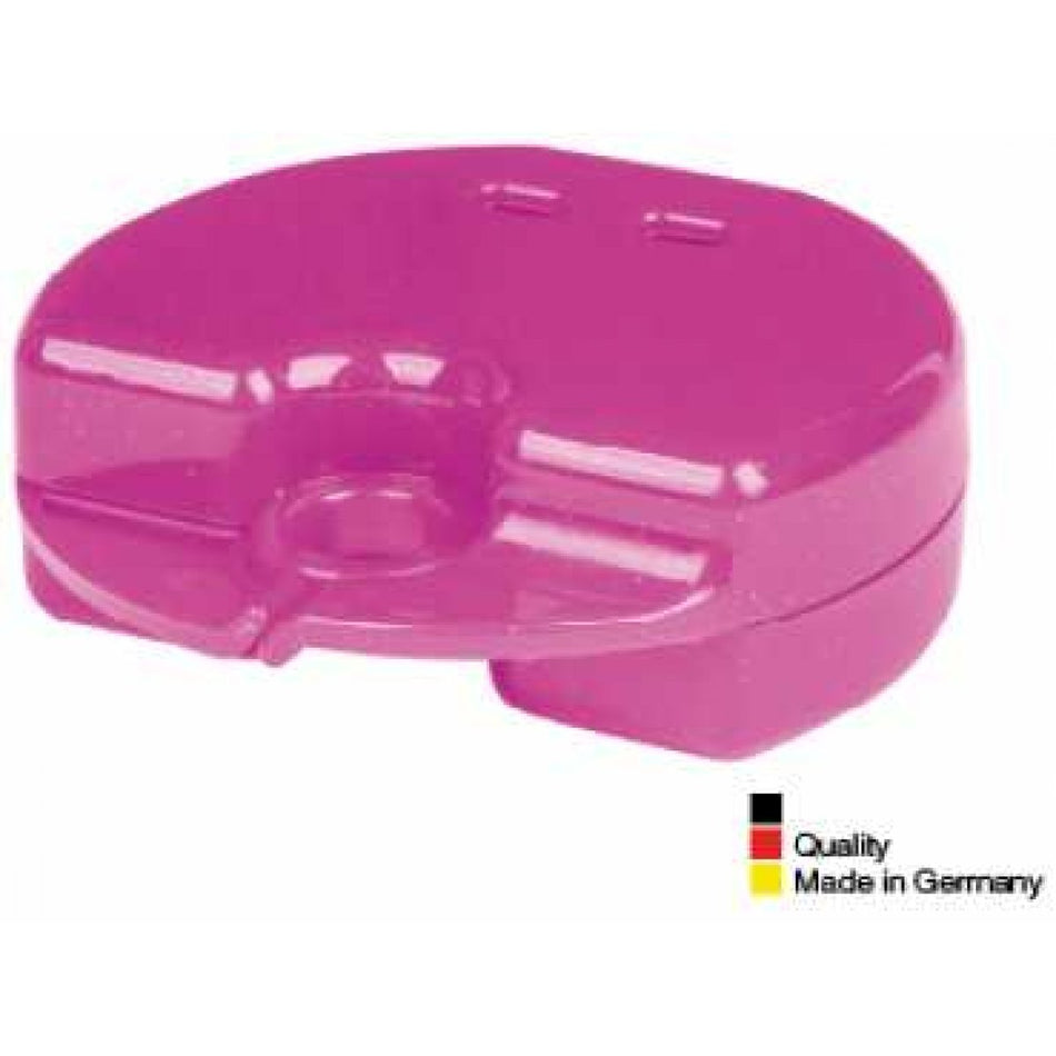 Clip box MINI (glitter), neon pink, pack of 25