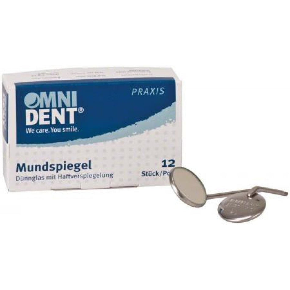 Mouth mirror, standard, No. 4, 22 mm, pack of 12