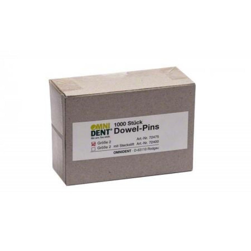 Dowel Pins Pack of 1,000 Size 2