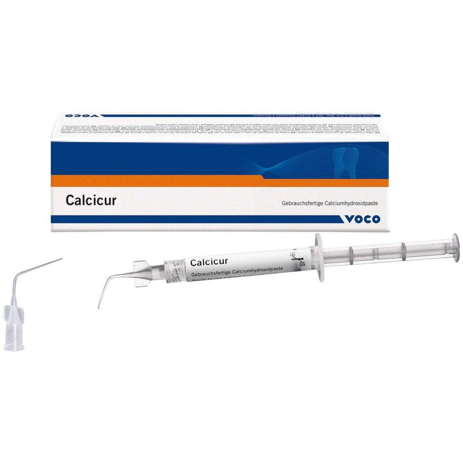 Calcicur calcium hydroxide paste, radiopaque, 2.5 g syringe