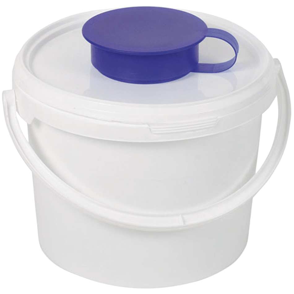 Dispenser bucket for disinfectant nonwoven wipes, 3.4 l, 1 piece