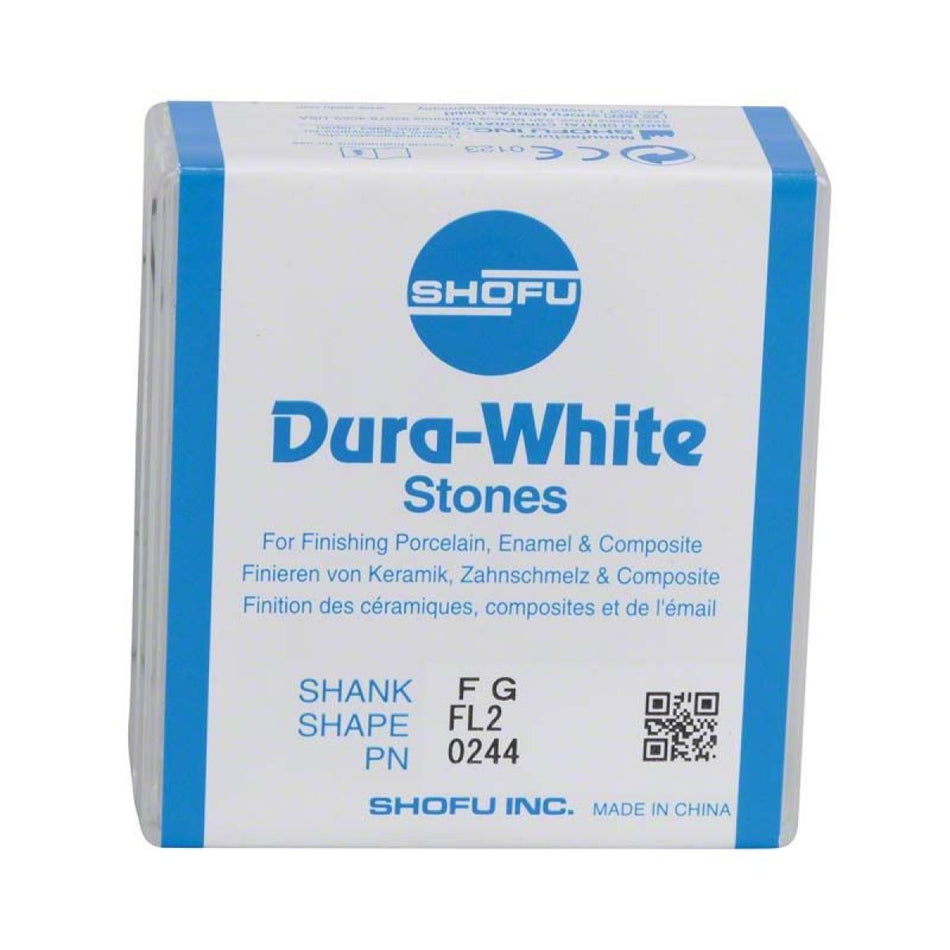 Dura-White Stones, FL2, FG, ISO 025, pack of 12