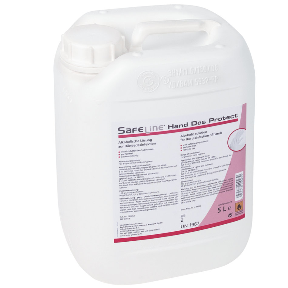 SAFELINE Hand Des Protect - Moisturising hand disinfectant, 5 l