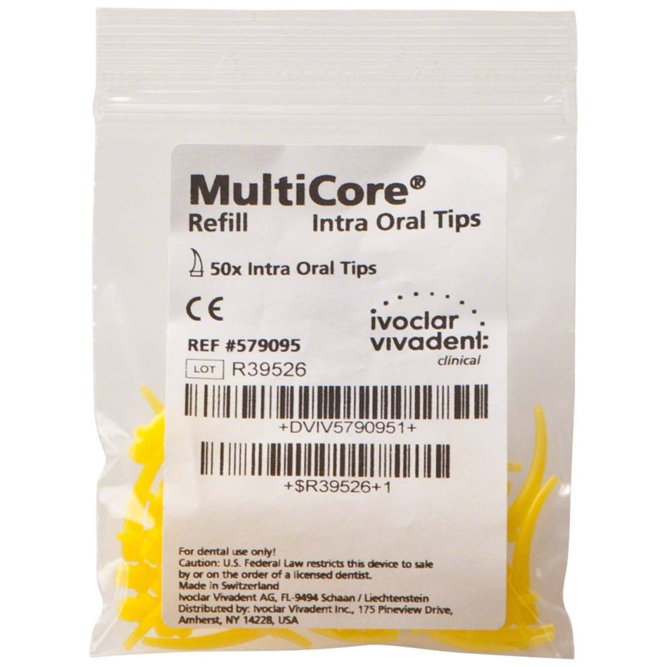 MultiCore Flow | MultiCore intraoral tips yellow, pack of 50