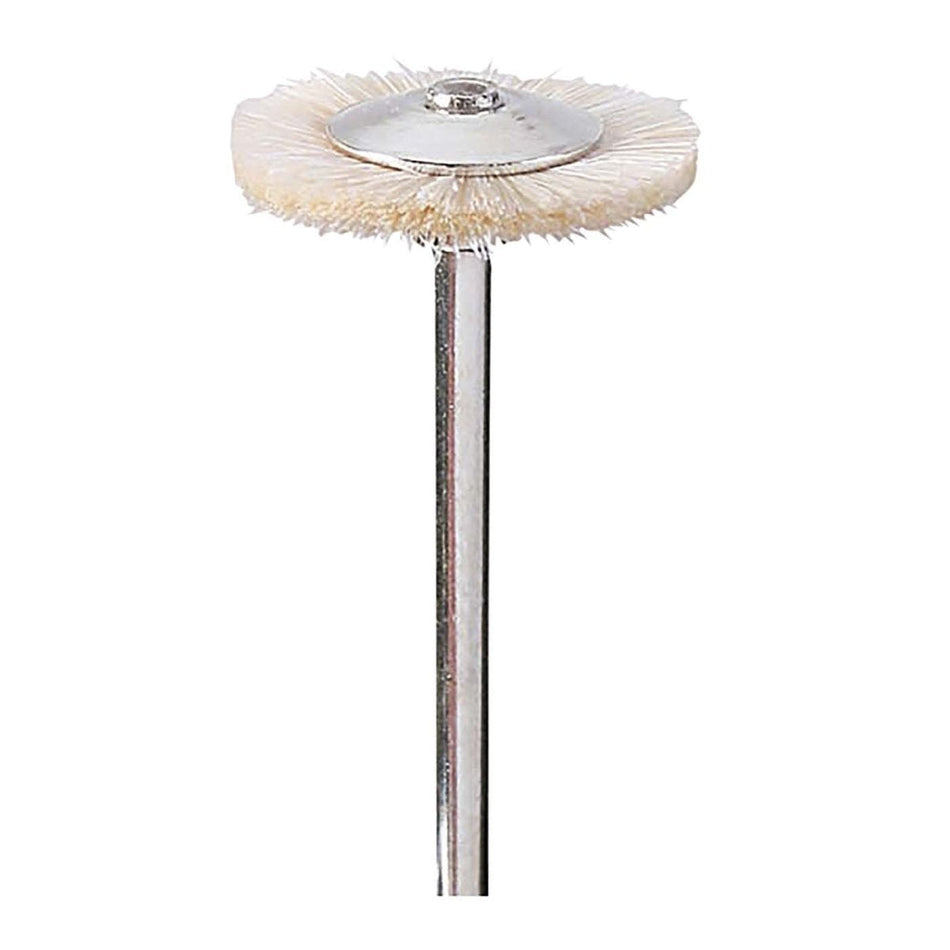 Wheel brush handpiece - mounted goat hair 21mm