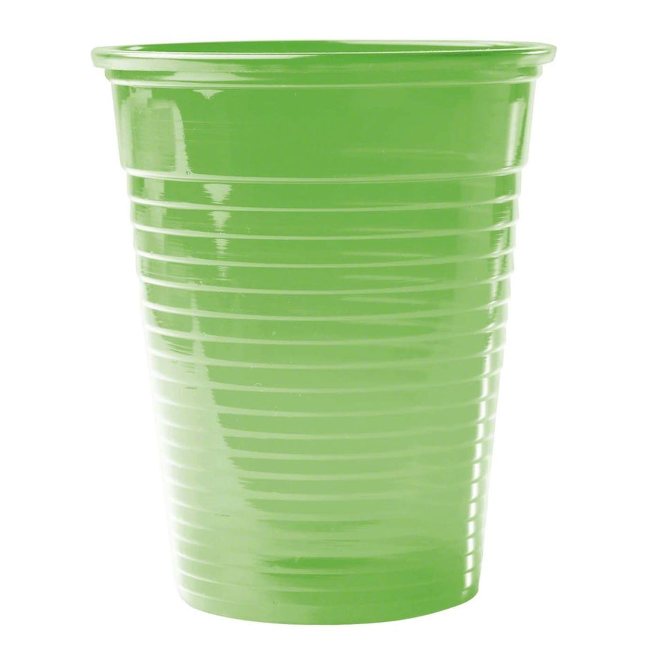 Omnicups PP, disposable mouthwash cups, green, pack of 1,500