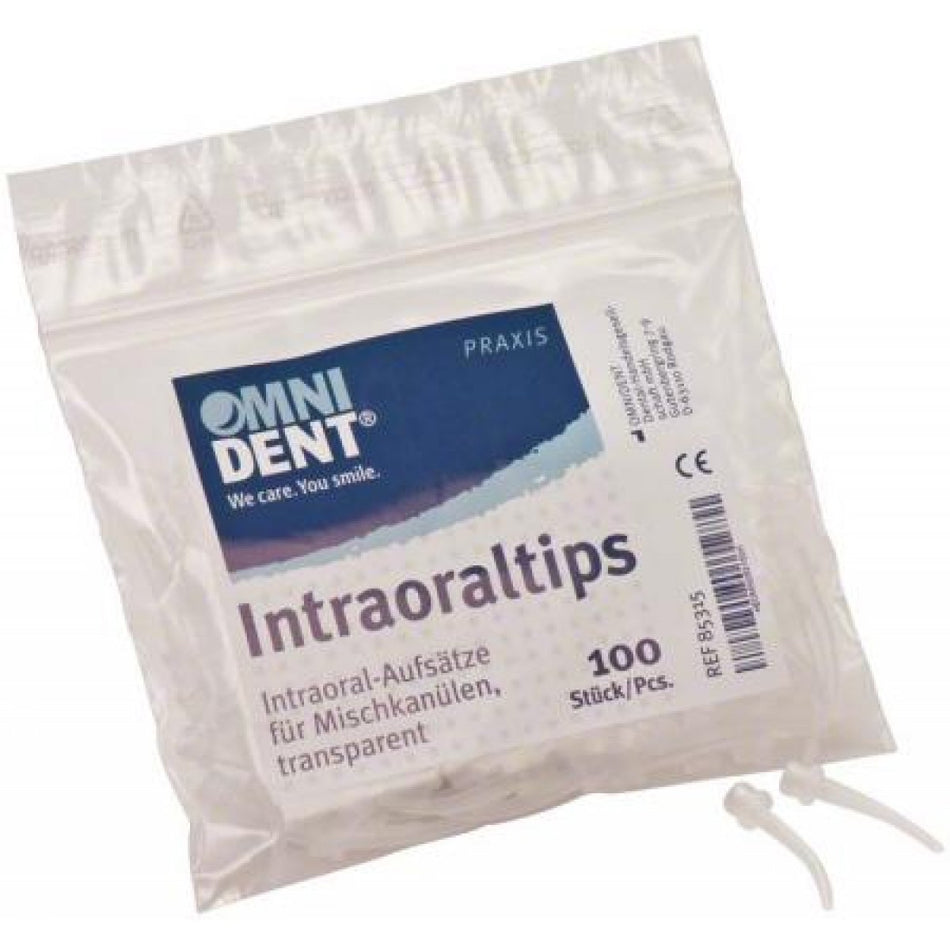 Intraoral tips, transparent, pack of 100