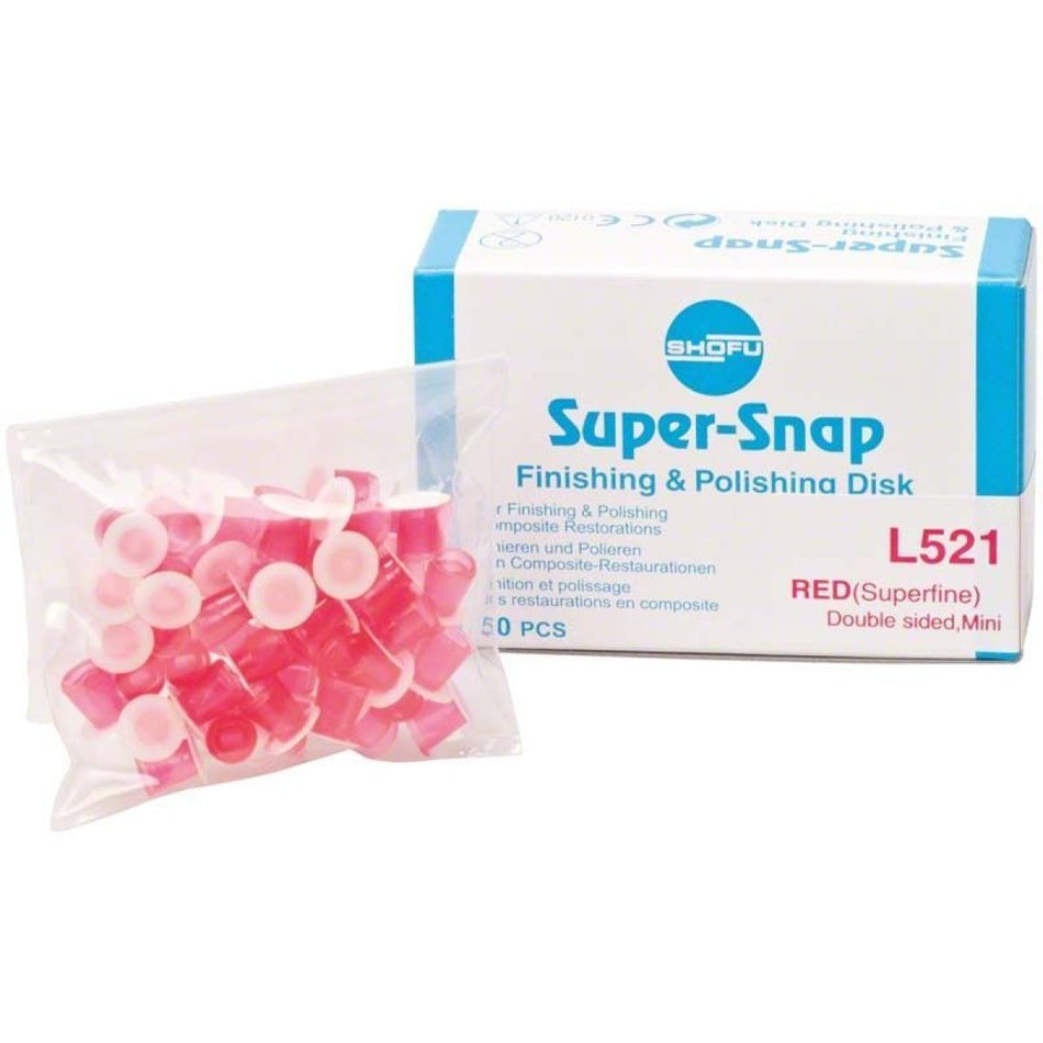 Super-Snap red L521 front x-fine, pack of 50