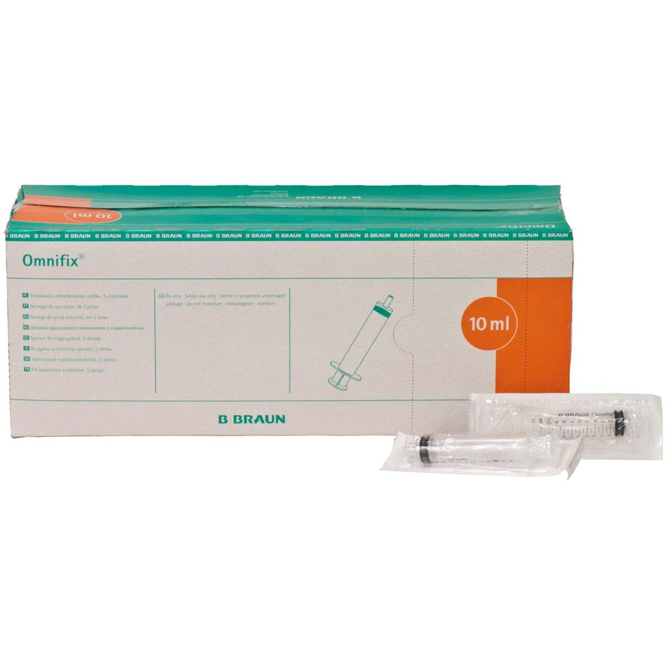 Disposable syringe Omnifix, Lur - Lock attachment, 10 ml, pack of 100