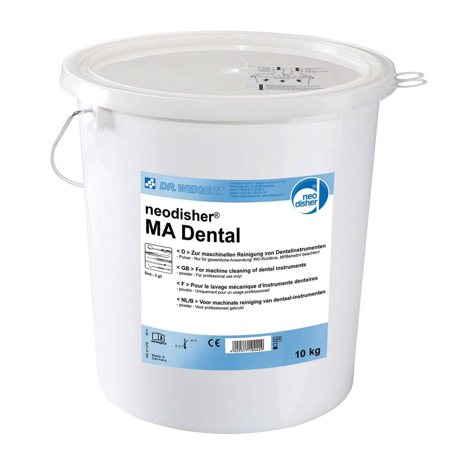 Neodisher MA Dental, cleaning powder, alkaline, bucket of 10 kg