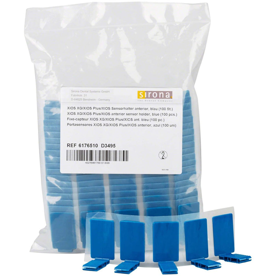 XIOS sensor holder, blue, pack of 100