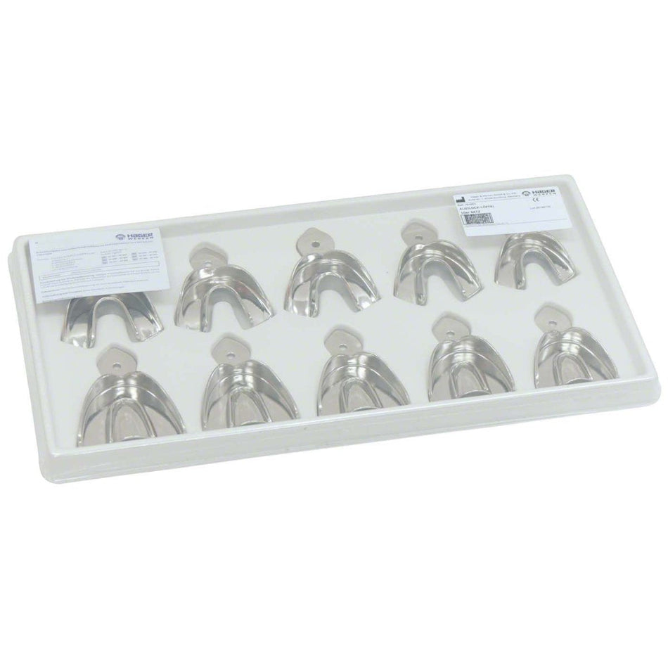 Impression tray Algilock smooth set 10 pieces