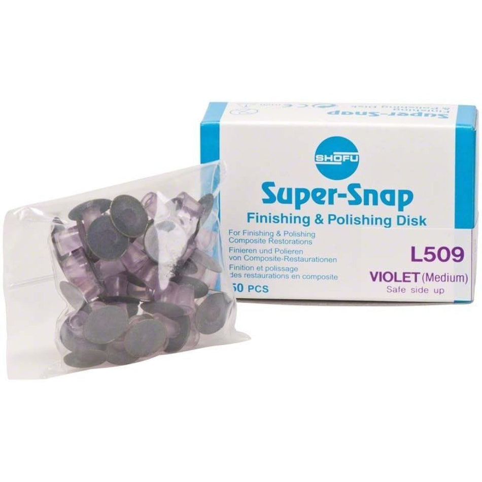 Super-Snap, violet (medium), mini, shaft side coated, pack of 50