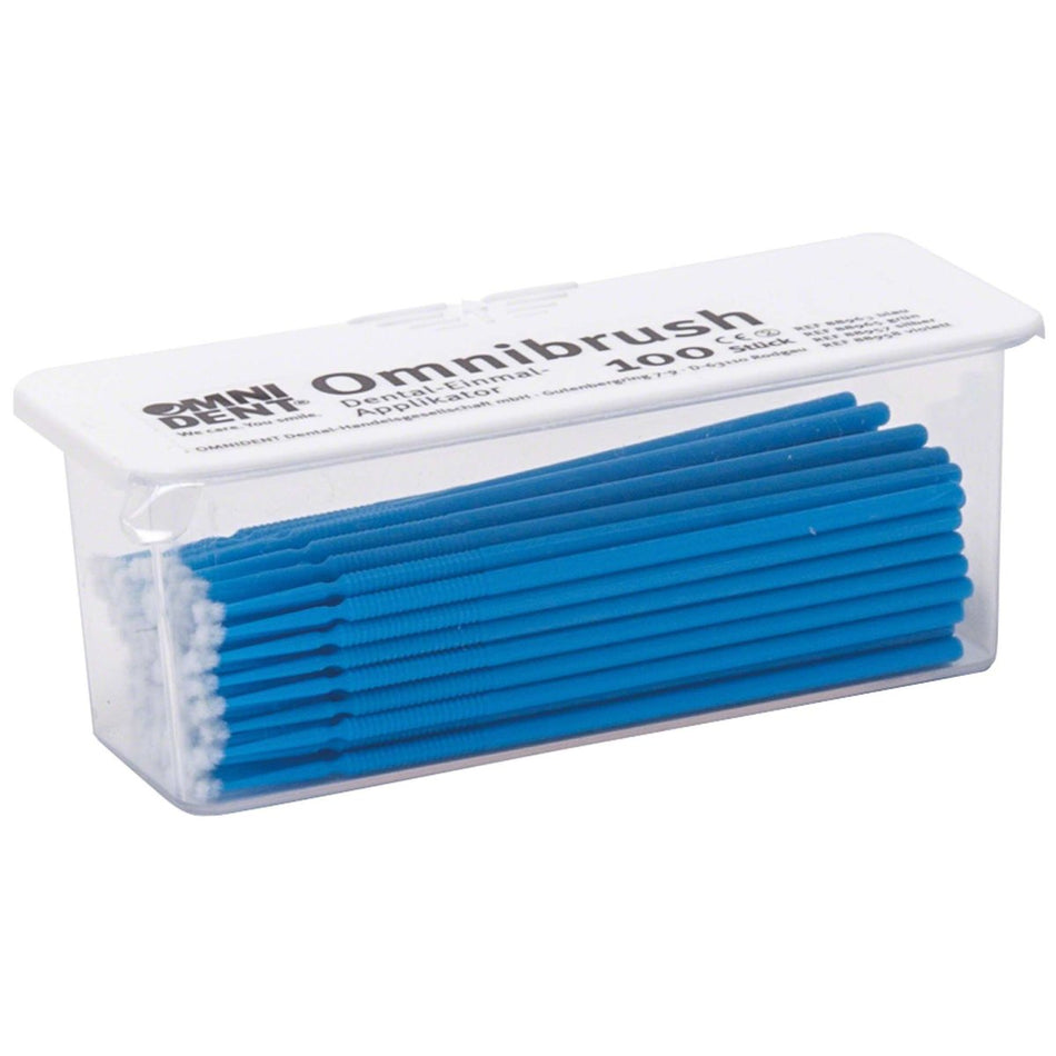 Omnibrush Micro Brush, blue, pack of 100