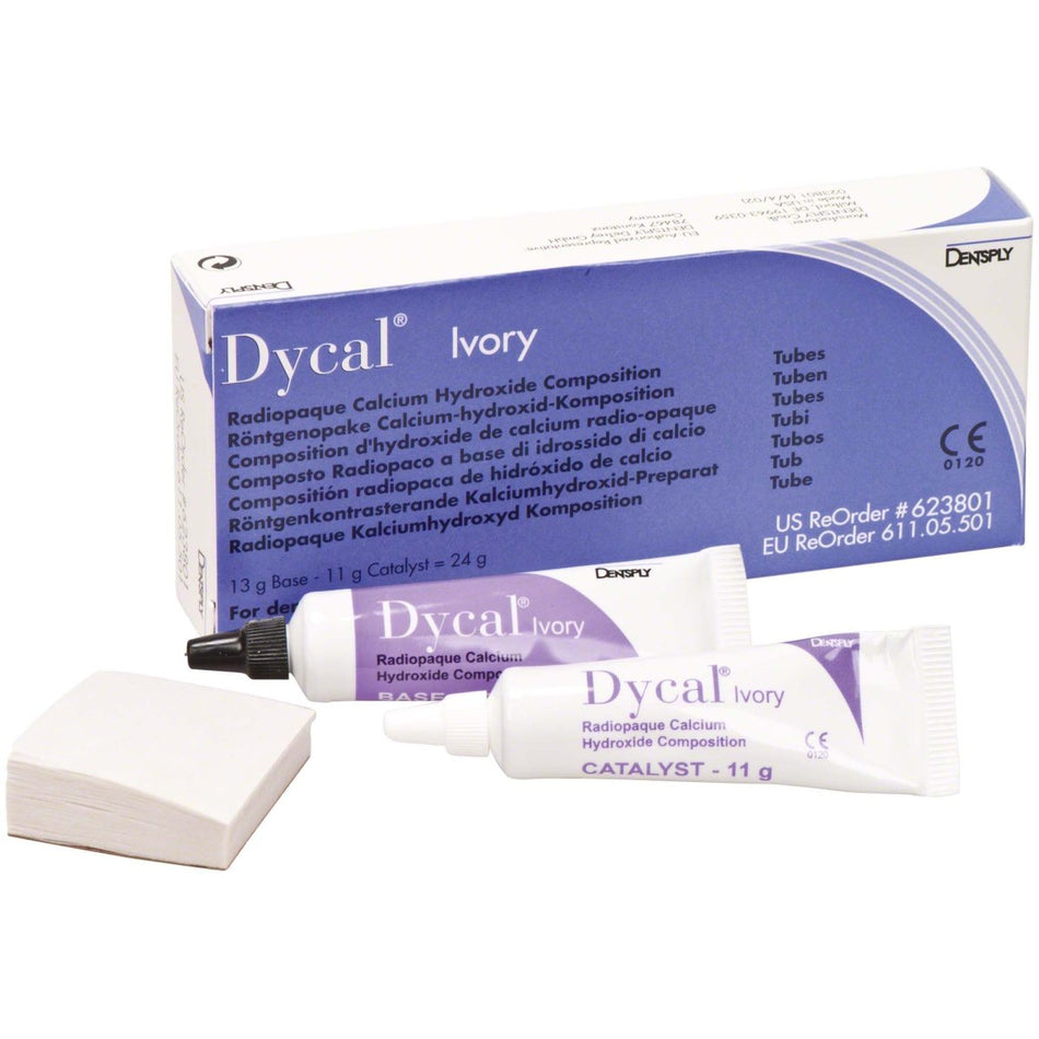 Dycal Ivory, base + catalyst, pack of 2 tubes