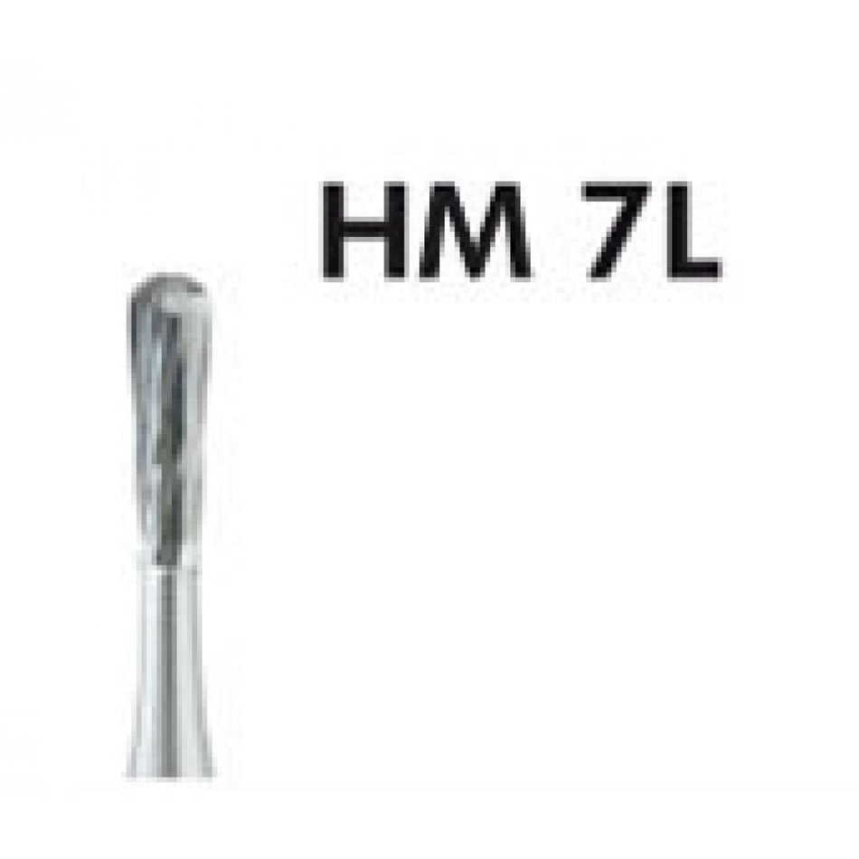 H+M carbide drill Fig. 7L pear long | HM drill FG 7 L 010, pack of 5 pieces