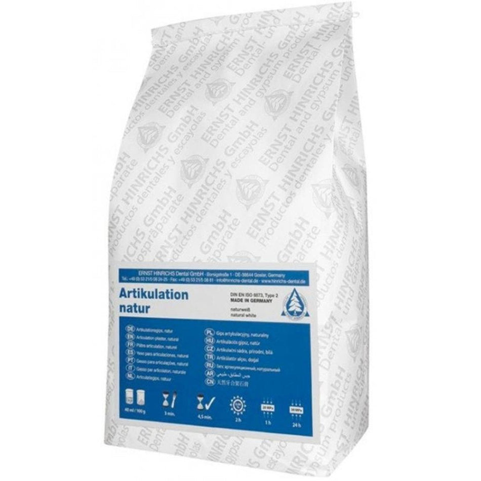 Articulation plaster white natural bag 5 kg