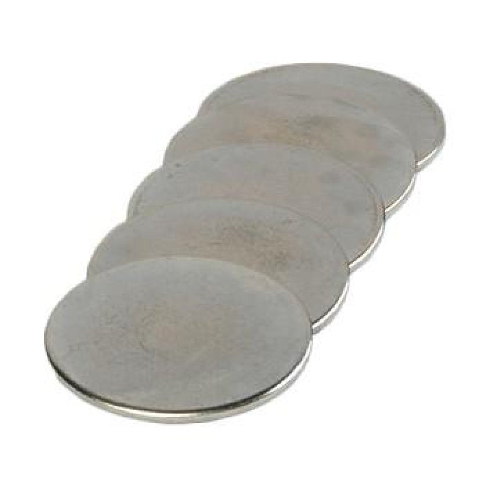 Adhesive Discs Pack of 100 Stainless Steel