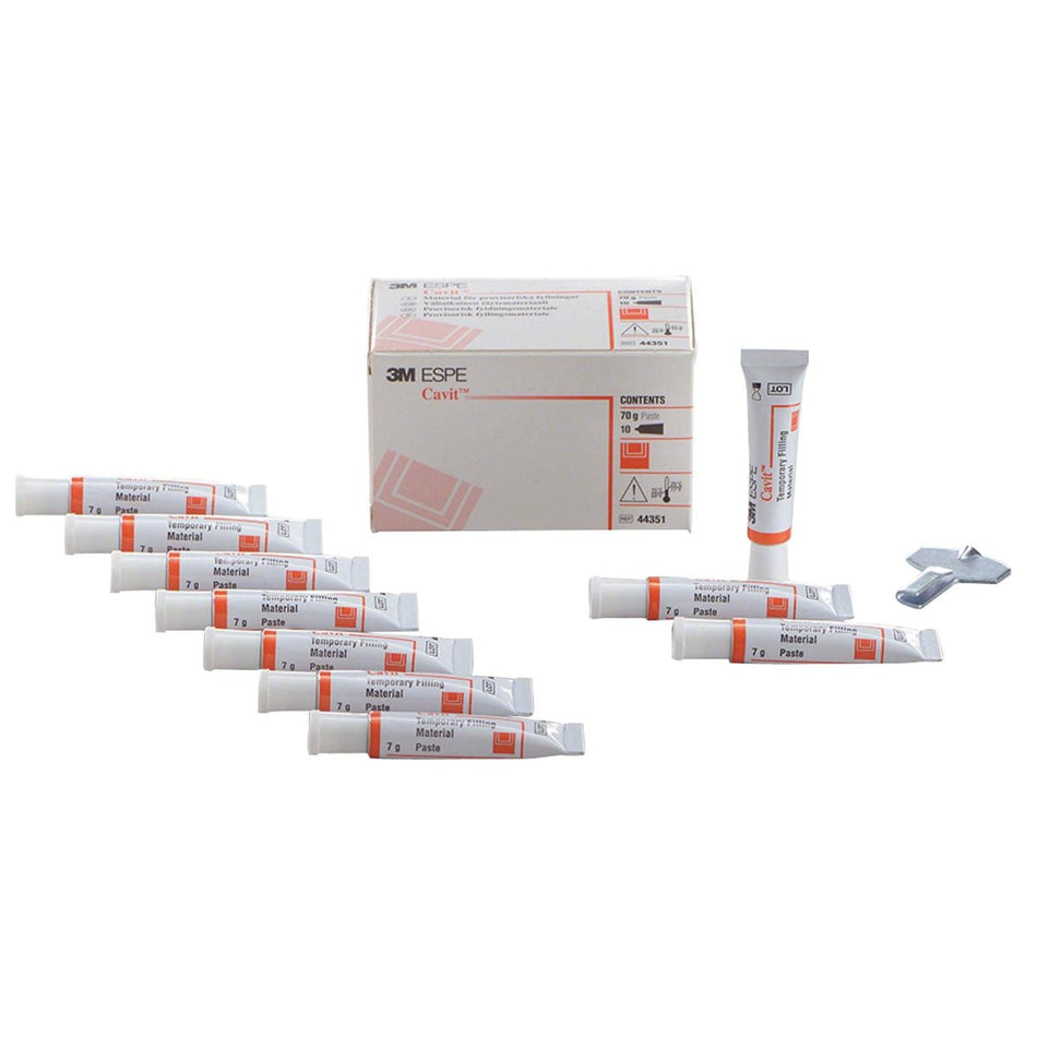 Cavit, temporary closure compound, red, 10 tubes of 7 g each