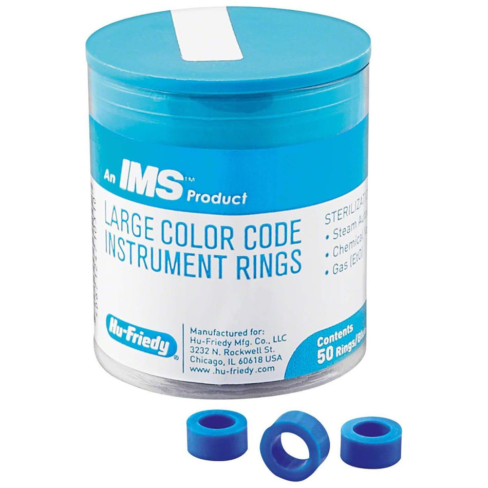 IMS coding rings large, 1288L, blue, pack of 50