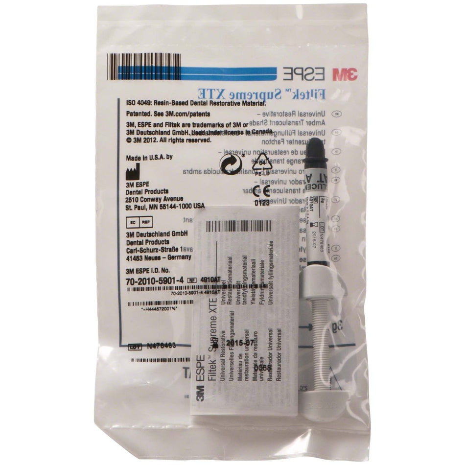 Filtek Supreme XTE Universal, Translucent AT Amber, 3 g syringe