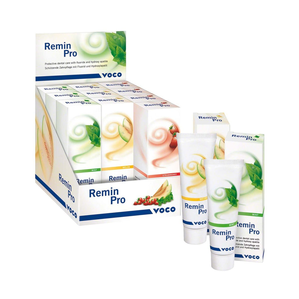 Remin Pro, dental care, assorted, 12 packs of 40 g each