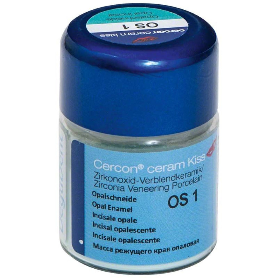 Cercon ceram kiss, opal cutting edge OS1, 20 g, 1 x glass 20 g