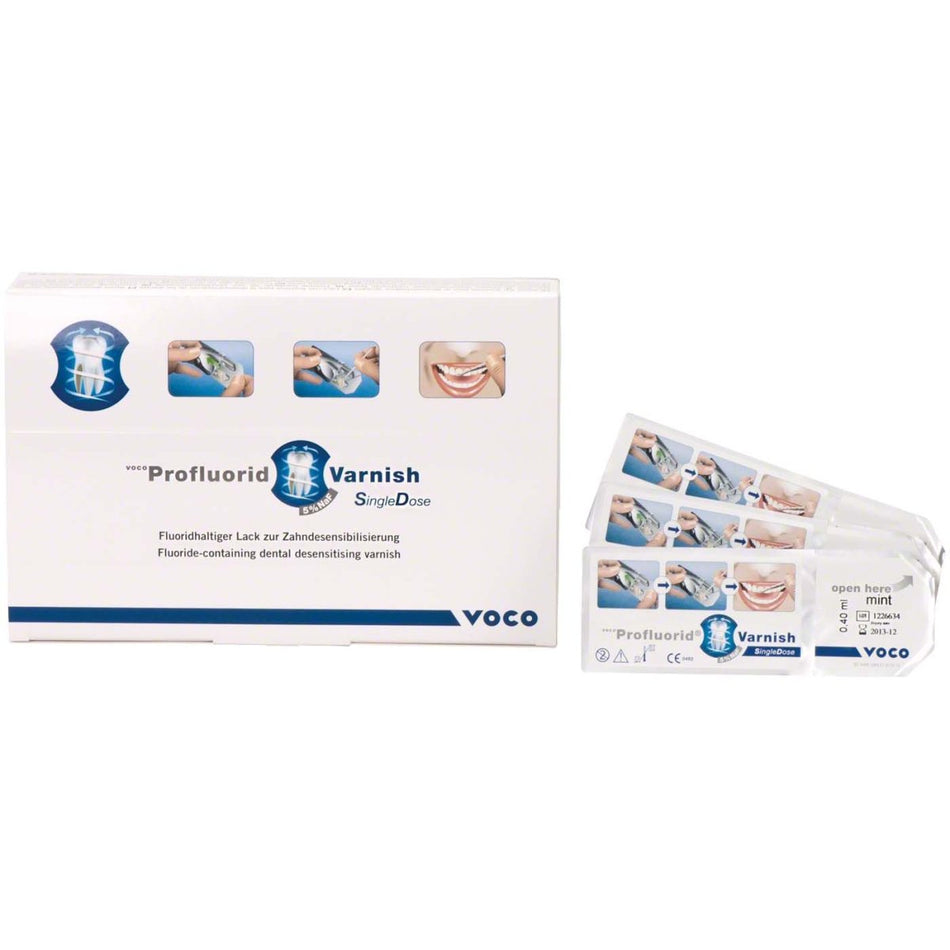 Profluorid Varnish, varnish for tooth desensitization, mint, 50 single doses of 0.40 ml each