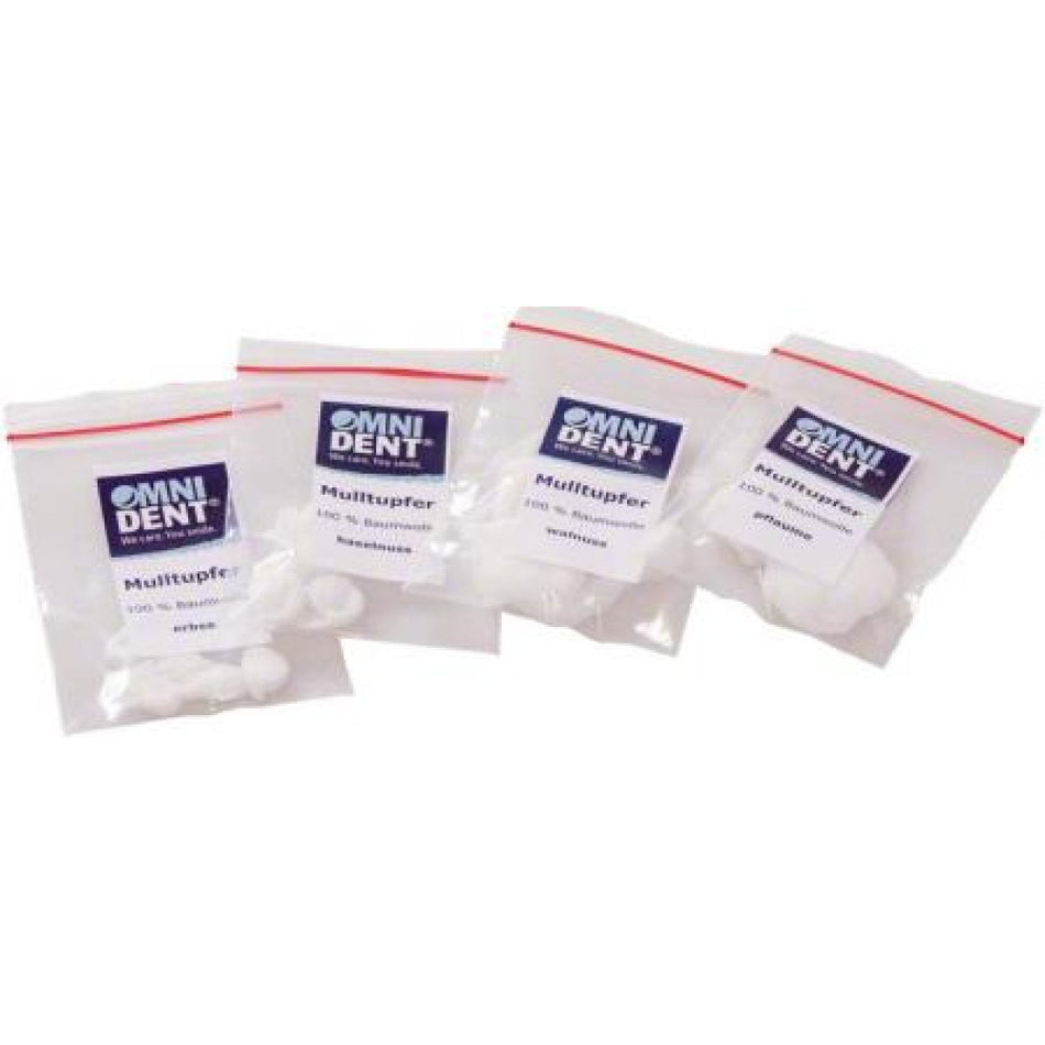 Gauze swab pattern 4 bags assorted