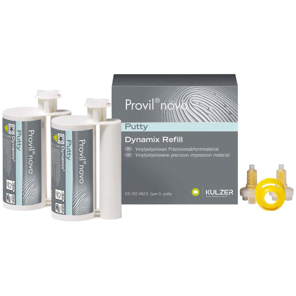 Provil Novo Dynamix Putty, modular system, 2 double cartridges of 380 ml each