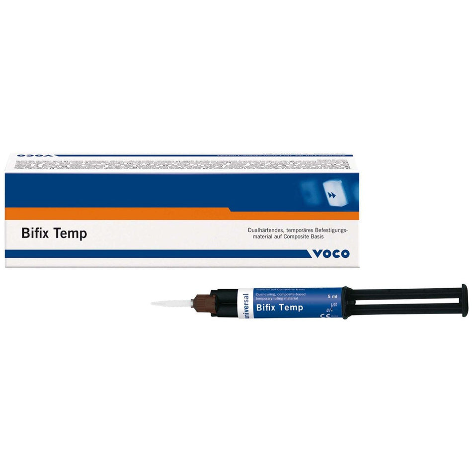 Bifix Temp, temporary cementation material, QuickMix, dual-curing, syringe of 5 ml