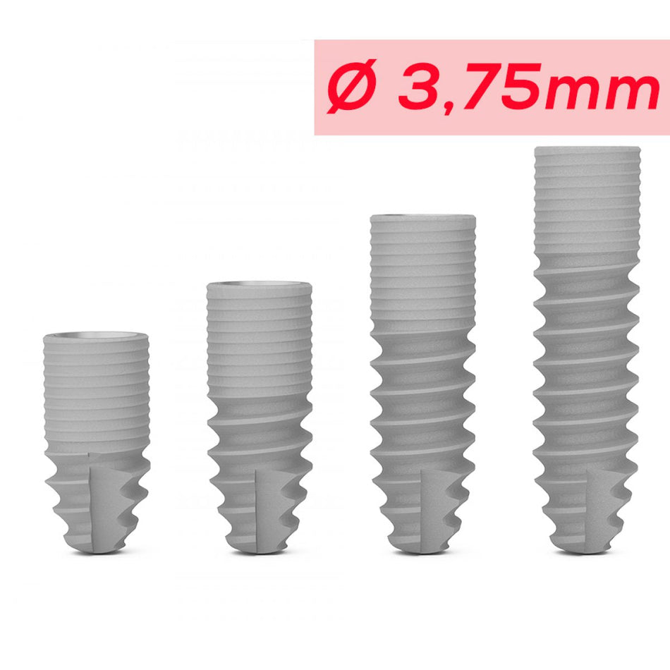 ICX-Premium implant, red, Ø 3.75mm, length: 10mm, pack of 6