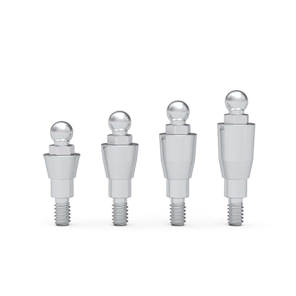 ICX-t-bona ball head system, gingival height: 1mm H