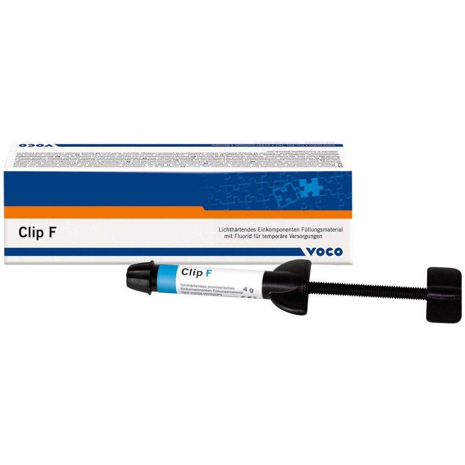 Clip F, one-component filling material, light-curing, 2 syringes of 4 g each