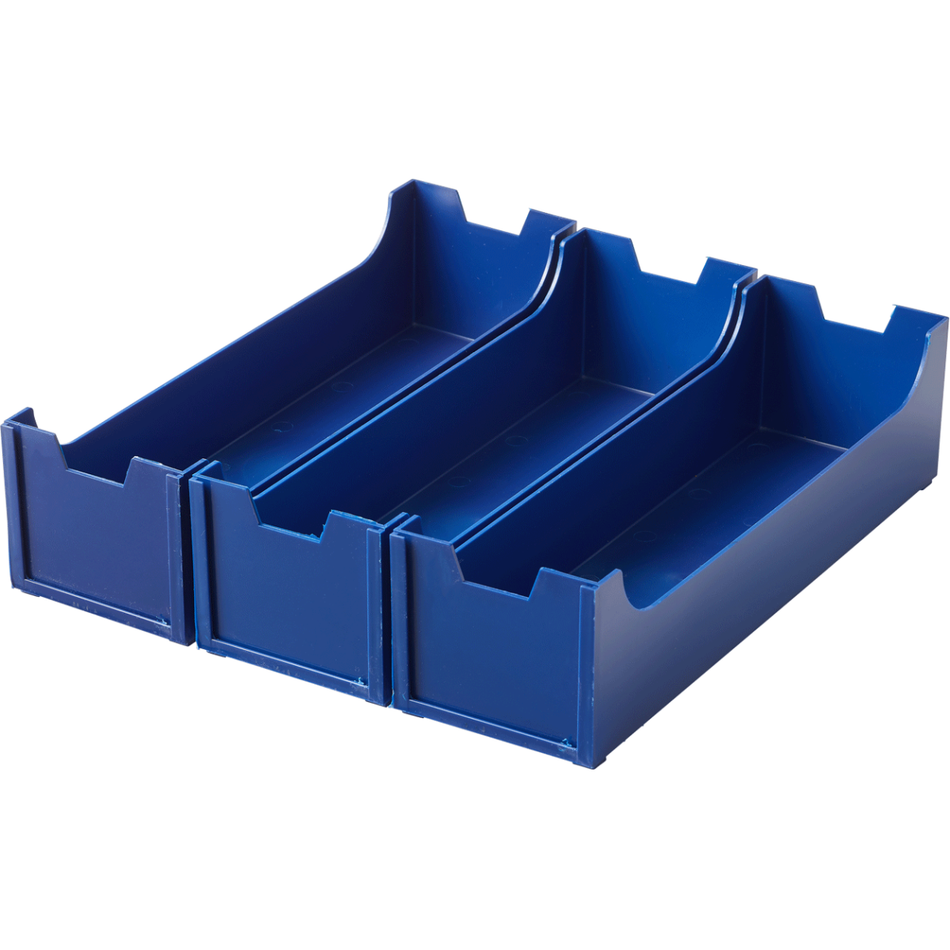 Model box large, without handle, for storing 5 models, LxWxH: 31.3 x 9.4 x 8.3 cm, color: BLUE