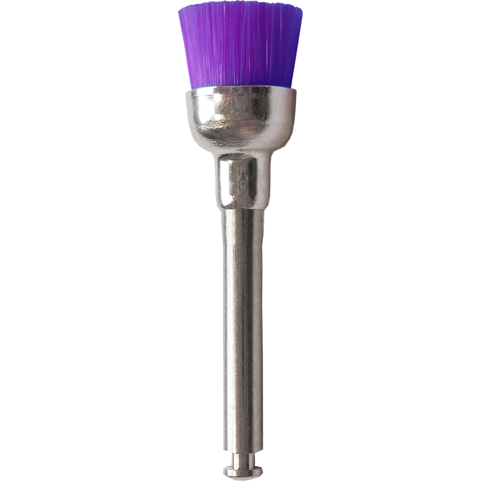 Nylon prophylaxis brushes cup, medium, violet, ? 7 mm, pack of 100 pieces