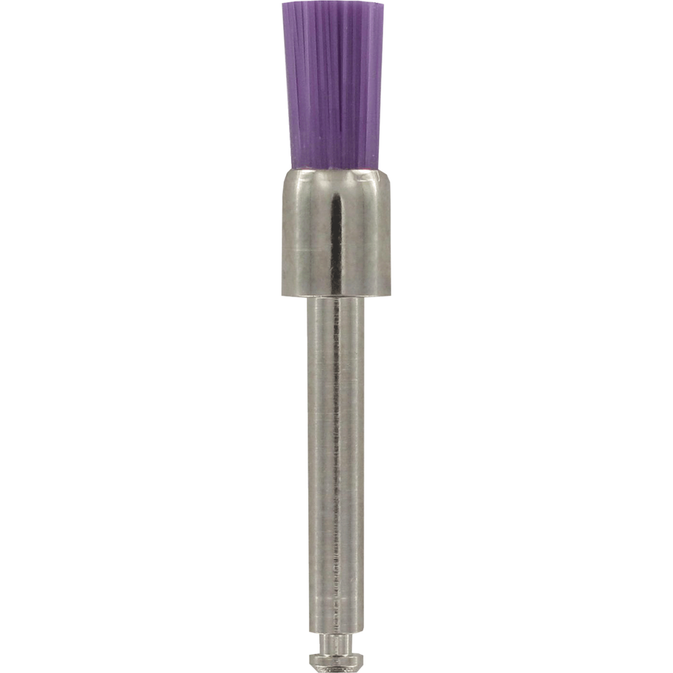 Nylon prophylaxis brushes, hardness MEDIUM, color VIOLET, Ø 5 mm, pack of 100 pieces