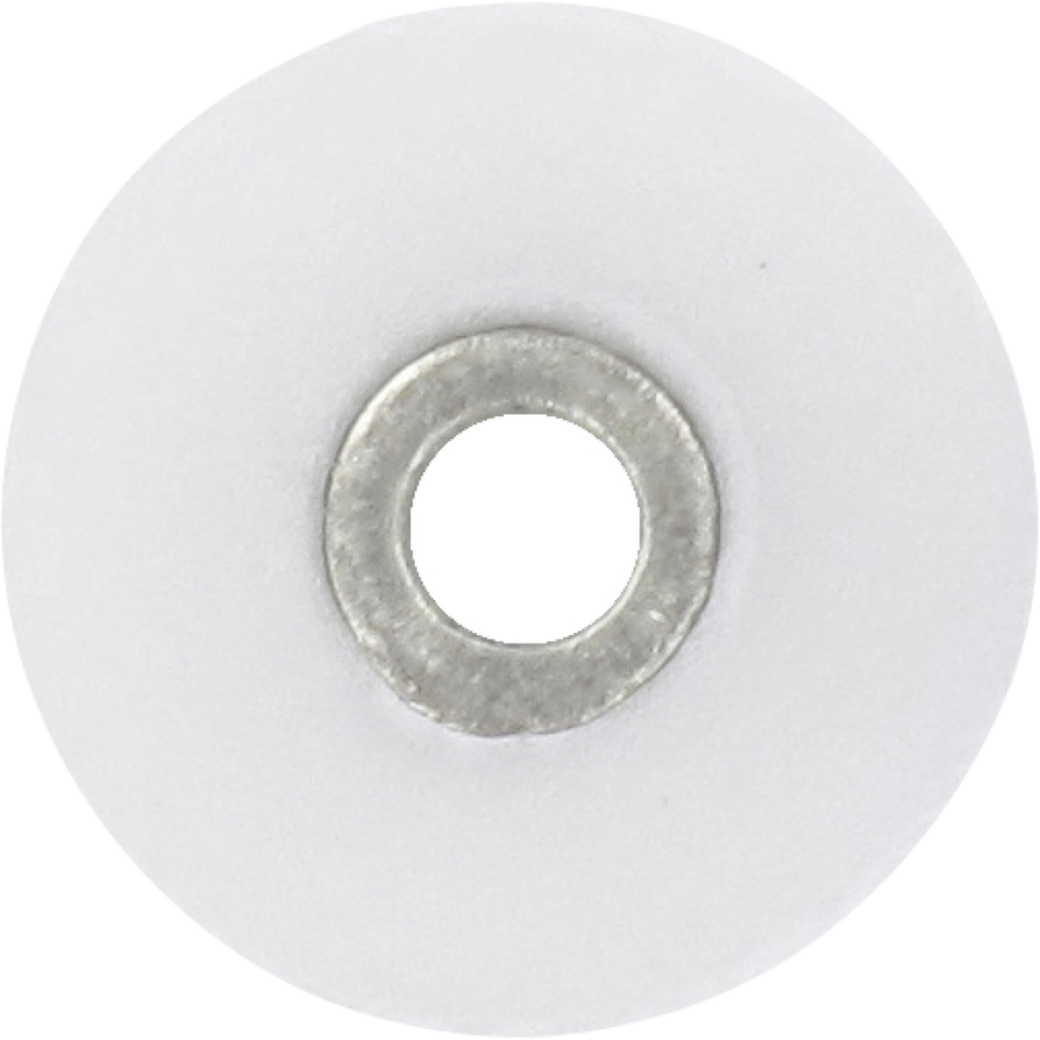 K-Flex Pop-on polishing discs Ø 10 mm, grain ULTRA-FINE, colour WHITE, pack of 100