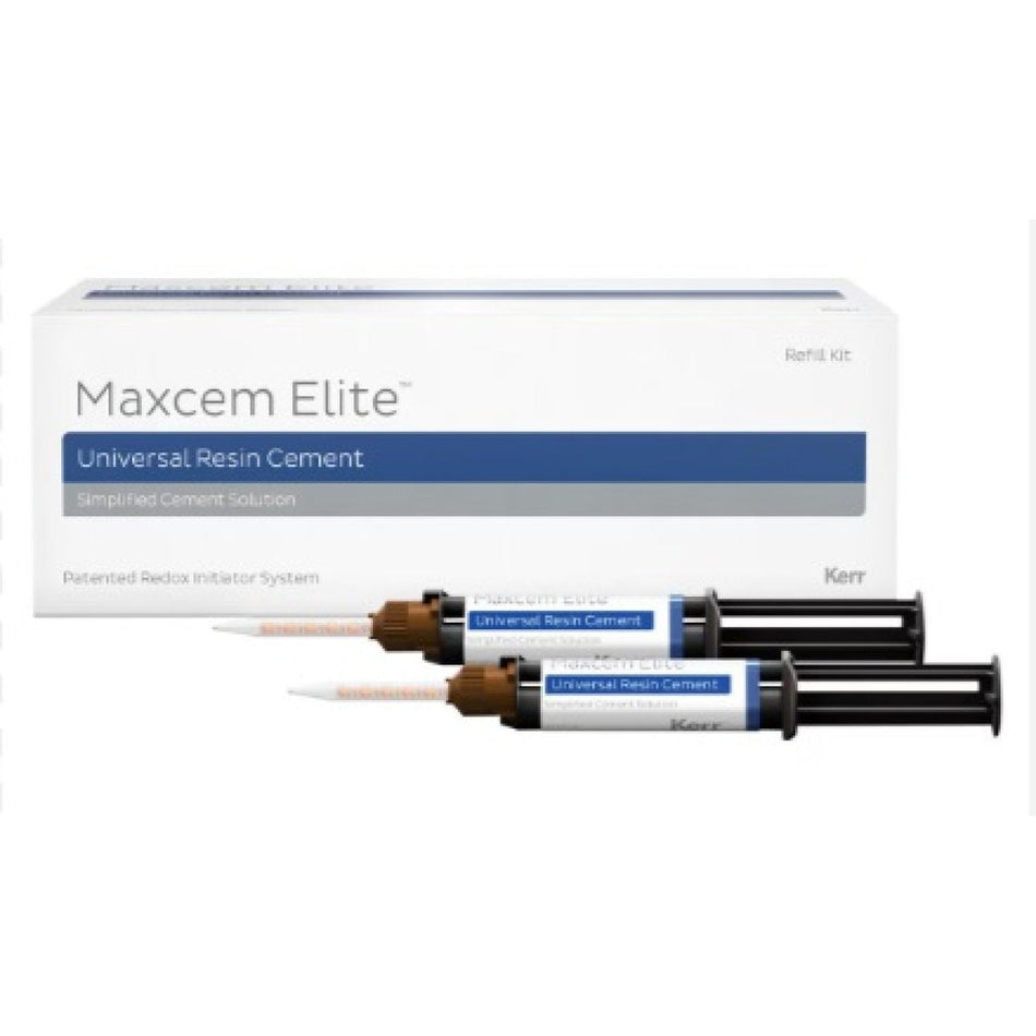 Maxcem Elite, refill kit, luting composite, clear, 2 syringes of 5 g each