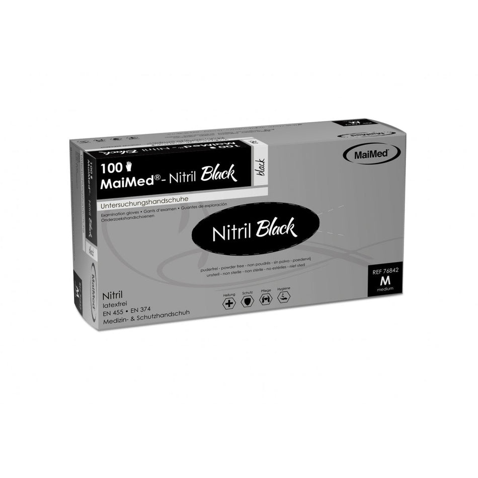 MaiMed Nitrile Black, size L, pack of 100