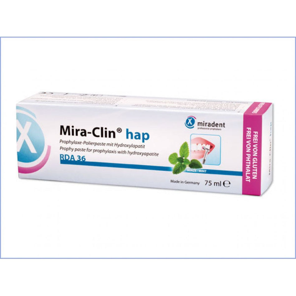 Mira-Clin hap, polishing paste, tube of 75 ml