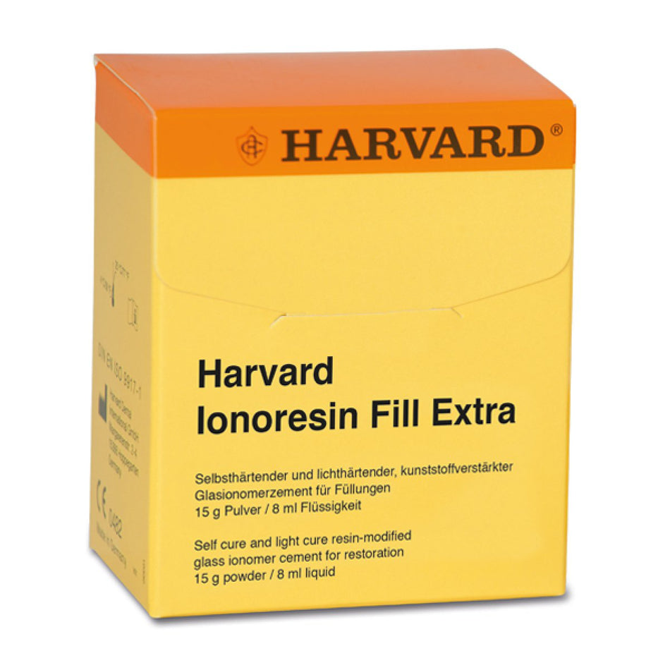 Harvard Ionoresin Fill Extra, A3, 15 g powder / 8 ml liquid, measuring spoon, mixing pad