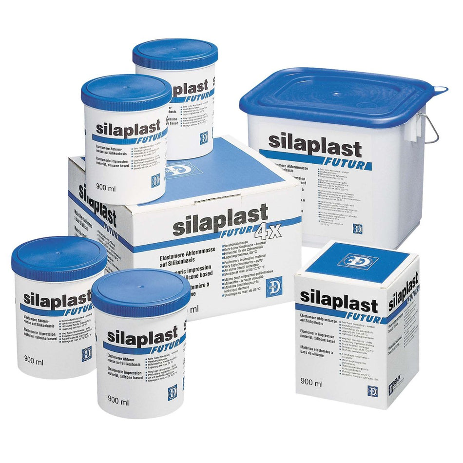 Silaplast Futur, modelling clay, white, bucket of 5400 ml