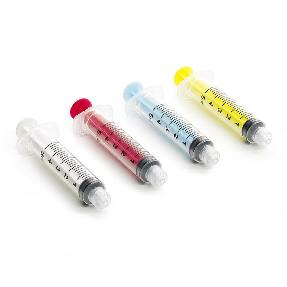 CanalPro colored syringes, white, pack of 50 × 5 ml