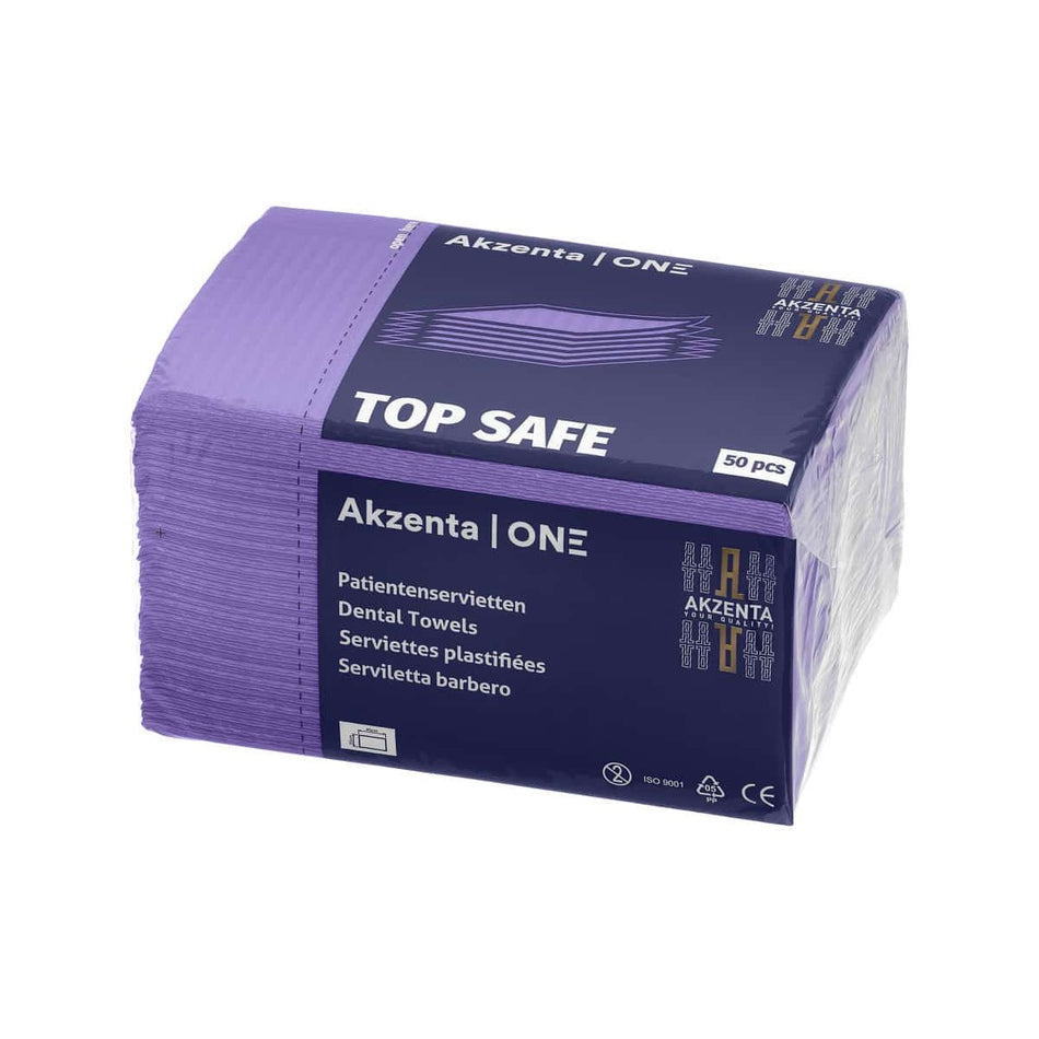 TOP SAFE patient napkins 2-ply, purple, 33 x 45 cm, 500 pieces