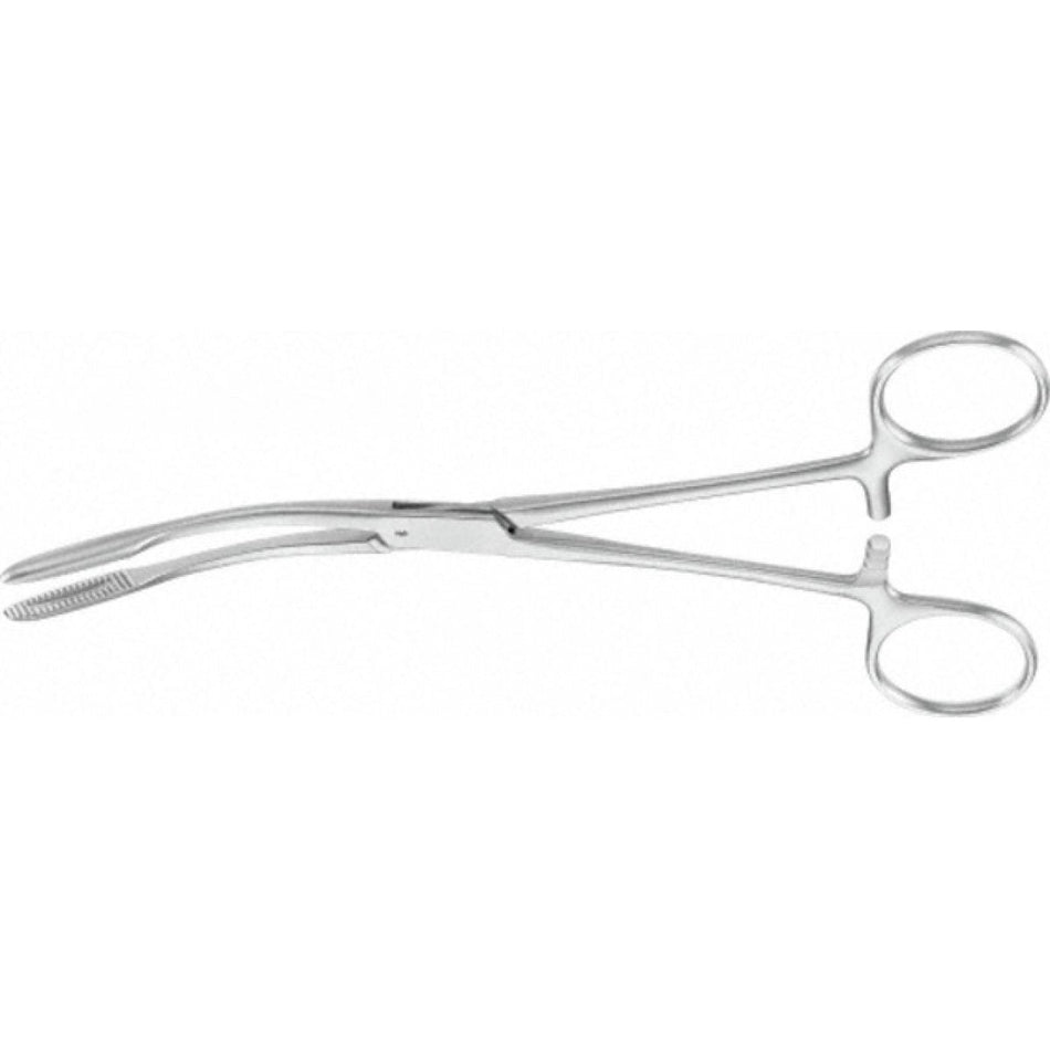 Curved grain forceps with lock 20 cm BF 047R, 1 piece